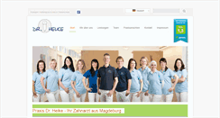 Desktop Screenshot of praxis-drhelke.de