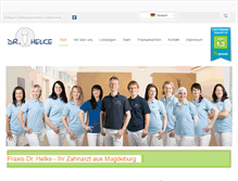 Tablet Screenshot of praxis-drhelke.de